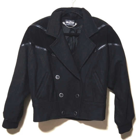 Braetan Jackets & Blazers - Braetan Vintage Union Made Double Breasted Cropped Jacket Suede Accents Size Med